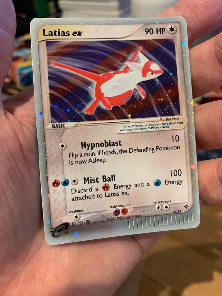 Latias ex 93/97, Hobby en Vrije tijd, Verzamelkaartspellen | Pokémon, Zo goed als nieuw, Losse kaart, Foil, Verzenden