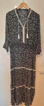 lange zwart witte jurk 3/4 mouw maat 44 Geisha, Kleding | Dames, Geisha, Zwart, Maat 42/44 (L), Ophalen of Verzenden