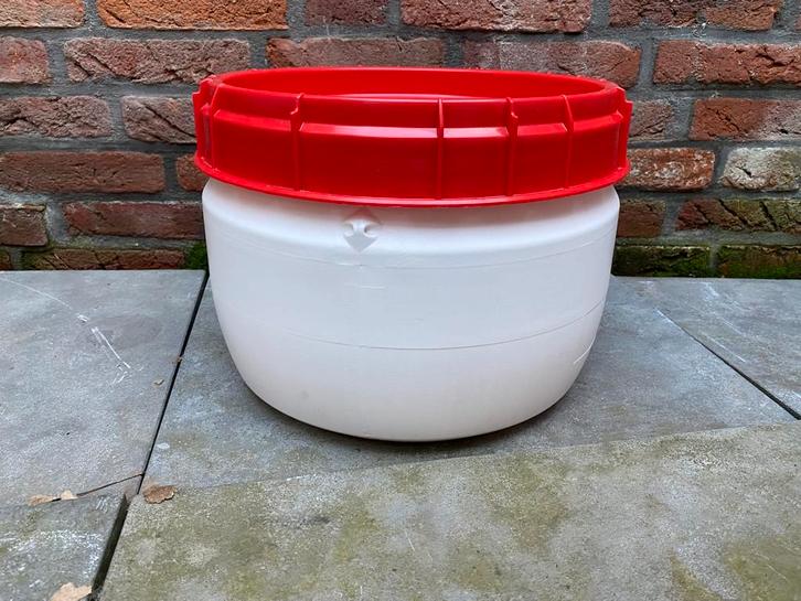 Voerton / Vat / 18Liter / Curtec, Dieren en Toebehoren, Dierenvoeding, Overige soorten, Ophalen