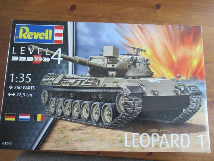 Leopard 1  (Revell 1/35) incl Ned.decals, Hobby en Vrije tijd, Modelbouw | Auto's en Voertuigen, Nieuw, Tank, 1:32 tot 1:50, Revell