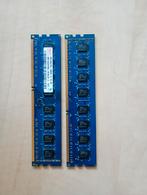 2x2GB, DDR3 PC3-10600U, 1333MHz, (4GB totaal), hynix, Computers en Software, RAM geheugen, Gebruikt, DDR3, Ophalen of Verzenden