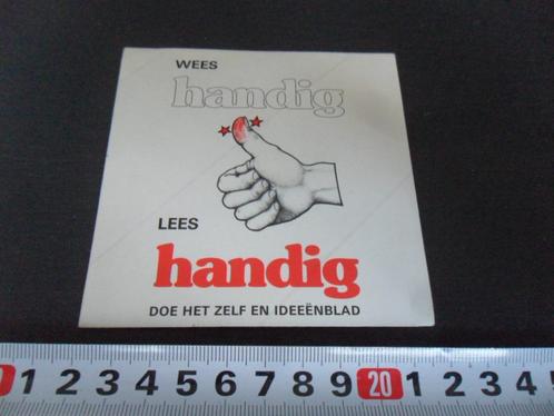 sticker Wees handig Lees handig Ideeënblad, Verzamelen, Stickers, Zo goed als nieuw, Bedrijf of Vereniging, Ophalen