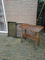 oppottafel en 2 kratjes, Tuin en Terras, Ophalen, Gebruikt