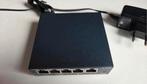 TP-Link TL-SG105 5-Poorts Gigabit Switch, Computers en Software, Netwerk switches, Ophalen of Verzenden, Gebruikt
