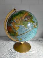 Oude wereldbol/ scan globe 3D reliëf jaren 50/60 Kopenhagen, Ophalen