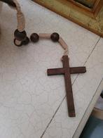 Zeer oude vol houten rozenkrans uit Frans klooster, Ophalen of Verzenden