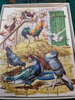 -	Houten puzzel dubbelzijdig jig-saw vintage, Ophalen of Verzenden