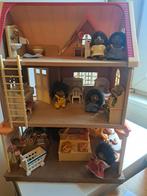 Sylvanian Families Bakkerij met Bovenhuis & Familie Egel, Kinderen en Baby's, Speelgoed | Poppenhuizen, Ophalen of Verzenden, Gebruikt