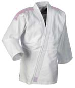 gezocht: Adidas judopak J350 gouden of roze schouderemblemen, Verzenden, Maat XS of kleiner, Judo, Vechtsportpak