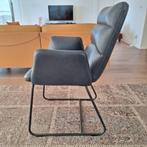 4 nieuwe moderne leren design stoelen NOUVION prijs p/st, Huis en Inrichting, Stoelen, Ophalen of Verzenden, Nieuw, Blauw, Twee
