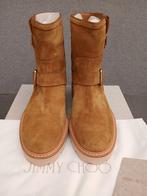 Jimmy Choo Suede Laarzen Maat 38, Bruin, Lage of Enkellaarzen, Nieuw, Ophalen of Verzenden