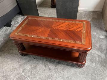 Mahonie Salontafel met Inlegwerk beschikbaar voor biedingen