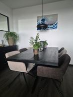 Eetkamerstoelen (6 stuks) Leen Bakker BELLE  - Ook per stuk!, Huis en Inrichting, Stoelen, Ophalen, Bruin, Zo goed als nieuw, Metaal