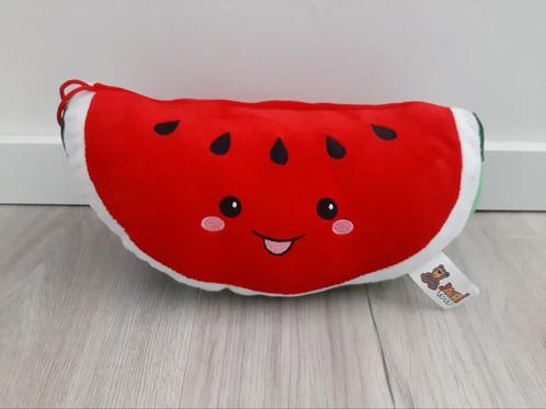 Knuffel jafri toys meloen watermeloen gezicht K8291, Kinderen en Baby's, Speelgoed | Knuffels en Pluche, Zo goed als nieuw, Ophalen of Verzenden