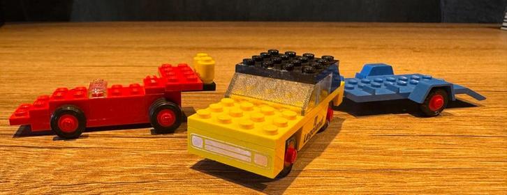 Legoset 650 Car with trailer and racing car 1972, Kinderen en Baby's, Speelgoed | Duplo en Lego, Gebruikt, Lego, Complete set