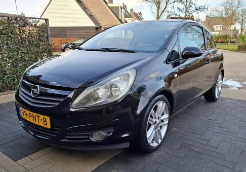 Opel Corsa 1.4 16V 3D 2011 Zwart Km: 128122, Auto's, Opel, Particulier, Corsa, Airbags, Centrale vergrendeling, Cruise Control