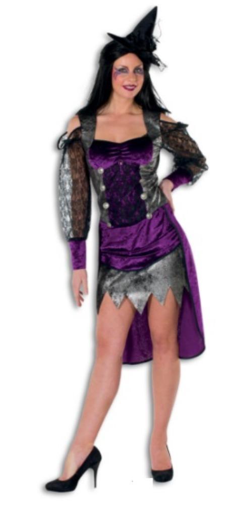 Leuke zwart/grijs/paarse HEKS/HEKSEN/WITCH jurk (3), Kleding | Dames, Carnavalskleding en Feestkleding, Nieuw, Kleding, Halloween