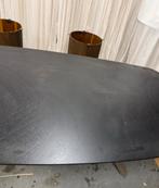 220 x 100 cm deens ovaal zwart, Huis en Inrichting, Tafels | Eettafels, Ophalen, 100 tot 150 cm, 200 cm of meer, Zo goed als nieuw