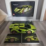 Lego Technic 42115 - Lamborghini Sian FKP37 + Vitrine, Ophalen of Verzenden, Gebruikt