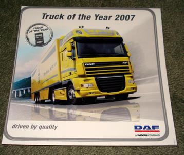 Sticker daf : truck of the year 2007 ( 15x15cm ) beschikbaar voor biedingen