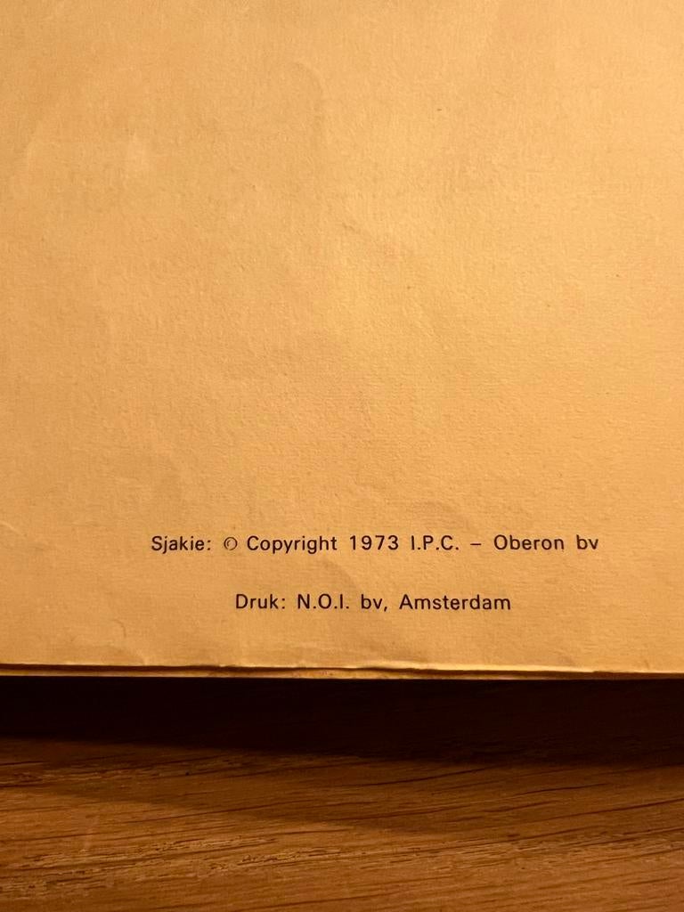 Ouderwetse Sjakie de wondersloffen, Eén stripboek, Ophalen of Verzenden, Gelezen