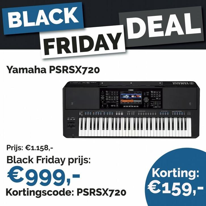Yamaha PSR-SX720 Arranger Keyboard, Muziek en Instrumenten, Keyboards, Nieuw, 61 toetsen, Yamaha, Aanslaggevoelig, Midi-aansluiting