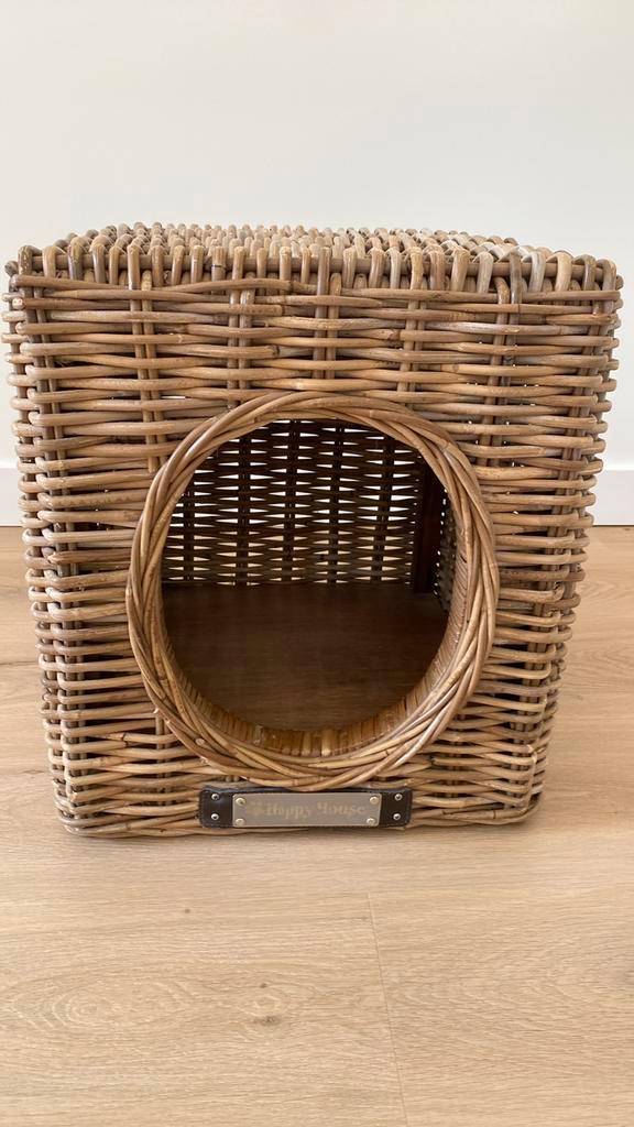 Happy House hocker mand hond of kat, Dieren en Toebehoren, Hondenhokken, Gebruikt, Hondenhok, Minder dan 65 cm, Minder dan 75 cm