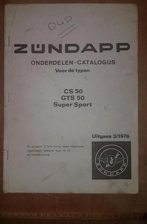 Zundapp onderdelen catalogus 1976, Fietsen en Brommers, Handleidingen en Instructieboekjes, Gebruikt, Ophalen of Verzenden