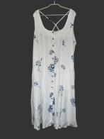 Bonprix Collection Jurk Maat 38 Wit Blauw Bloemenprint, Kleding | Dames, Maat 38/40 (M), Bpc, Bpc, Verzenden