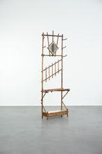 Antieke staande Franse faux bamboo staande kapstok, Ophalen, Overige materialen, Gebruikt, 200 cm of meer