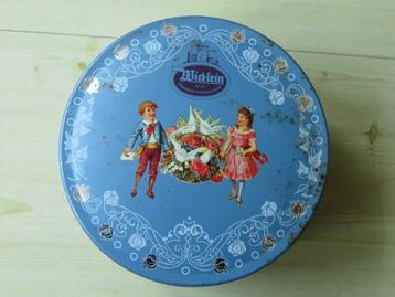 Vintage koektrommel Gottfried Wicklein beschikbaar voor biedingen