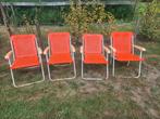 4 Retro tuinstoelen, Ophalen, Gebruikt