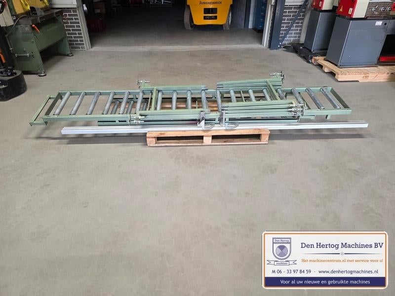 Graule rollenbaan 5m met lengte meetsysteem 3m houtbewerking, Doe-het-zelf en Verbouw, Gereedschap | Zaagmachines, Ophalen, Gebruikt