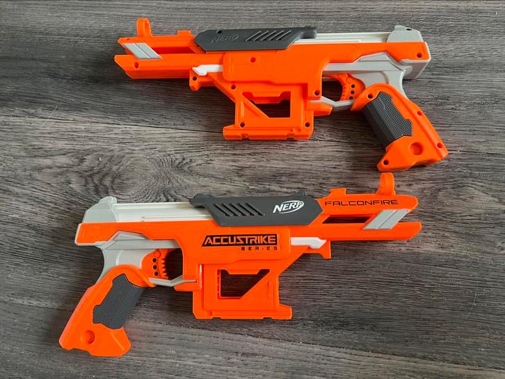 NERF N-Strike Elite AccuStrike Falconfire 2x, Kinderen en Baby's, Speelgoed | Buiten | Actiespeelgoed, Gebruikt, Ophalen