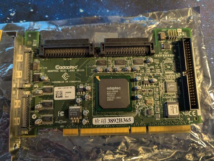 Adaptec ASC39160 SCSI Adapter PCI, Computers en Software, Overige Computers en Software, Gebruikt, Ophalen
