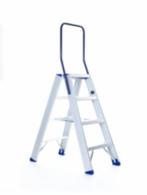 Eurostairs Dubbele trap  2 x 4   met  beugel, Ophalen of Verzenden, Gebruikt, Minder dan 2 meter