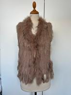 Oudroze konijnenbont bodywarmer - Stijlvol & Warm, Kleding | Dames, Bodywarmers, Ophalen of Verzenden, Zo goed als nieuw, Maat 38/40 (M)
