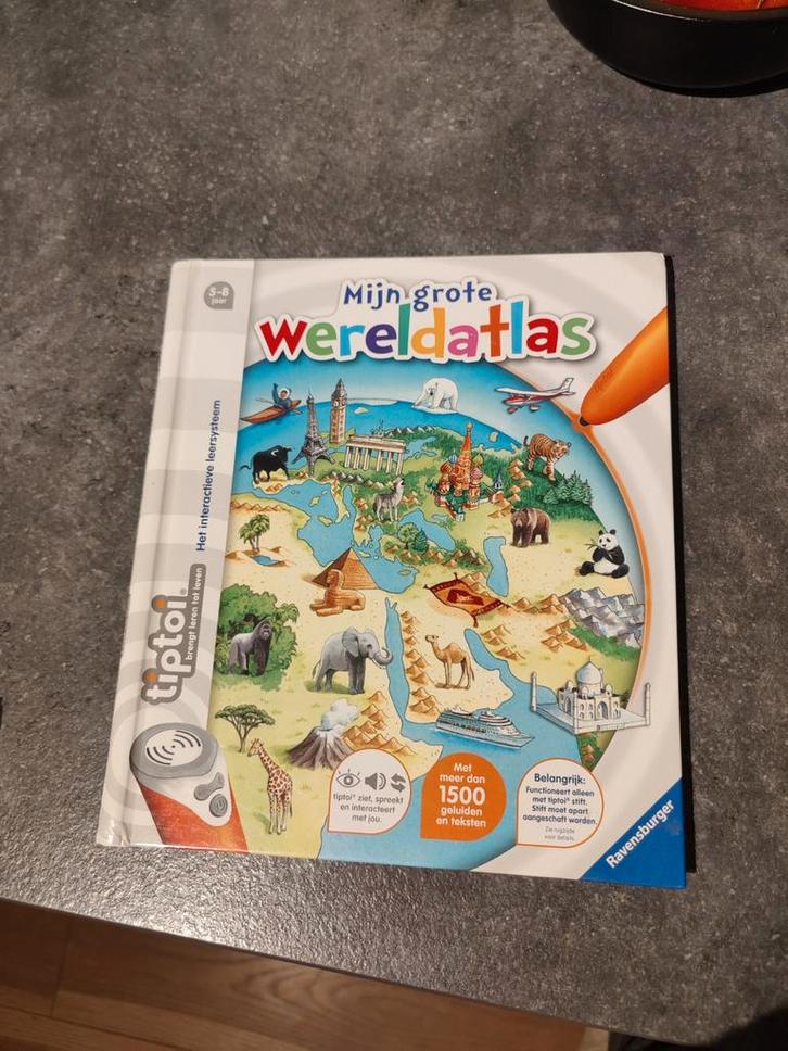 Tiptoi Wereldatlas, Kinderen en Baby's, Speelgoed | Educatief en Creatief, Zo goed als nieuw, Ontdekken, Met geluid, Ophalen of Verzenden