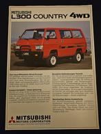 Leaflet Mitsubishi L300 Country 4WD 1983, Ophalen of Verzenden, Zo goed als nieuw, Mitsubishi