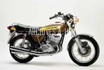 Kawasaki H1 Mach III 1975 motorcycle photo factory press pho, Verzenden, Foto, Nieuw, Voor 1940