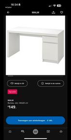 Ikea MALM bureau, Huis en Inrichting, Ophalen, Gebruikt
