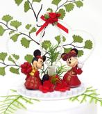 Schitterende Mickey & Minnie bruidstaart topper., Ophalen of Verzenden, Nieuw, Versiering, Geboorte of Huwelijk