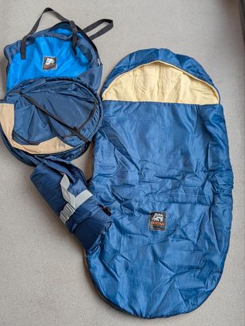 Deryan travel cot tent luxe peuter, met slaapzak en matras beschikbaar voor biedingen