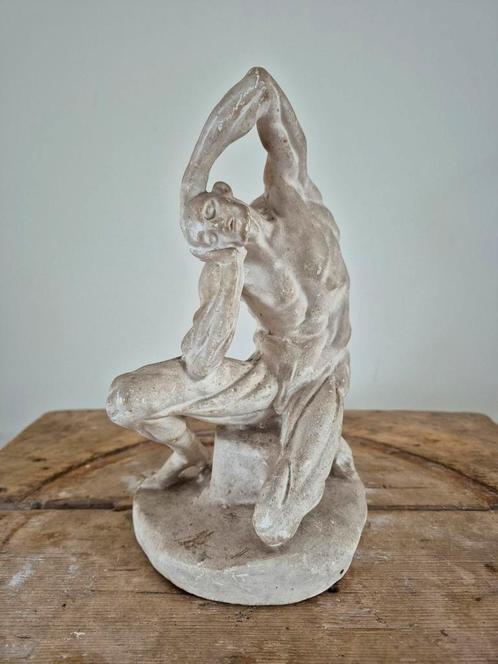 De ' gevilde man' Anatomisch Sculptuur Gips, Antiek en Kunst, Kunst | Beelden en Houtsnijwerken, Ophalen of Verzenden