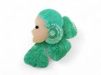 Vintage broche Lea stein design, Ophalen of Verzenden, Zo goed als nieuw, Overige materialen
