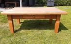 Grenen salontafel met lade., Huis en Inrichting, Tafels | Salontafels, Ophalen, Gebruikt, 100 tot 150 cm, 50 tot 100 cm