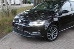 Volkswagen Polo Lounge 1.0 Ledkoplamen/Cruise/Climate, Auto's, Voorwielaandrijving, Zwart, Zwart, Bedrijf