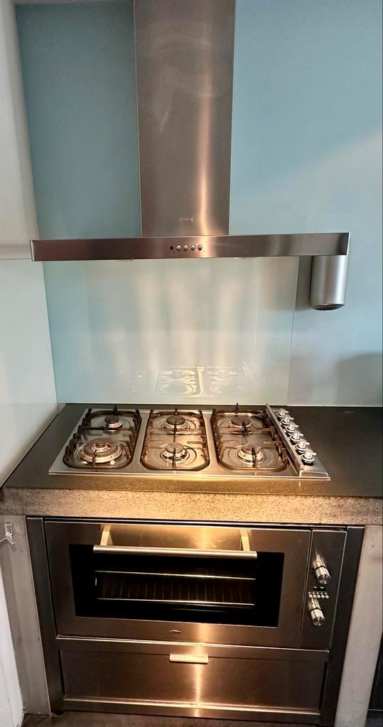 Complete keukenapparatuur - Boretti, Smeg - Gas naar Elektra, Witgoed en Apparatuur, Ovens, Gebruikt, Inbouw, Oven, 45 tot 60 cm