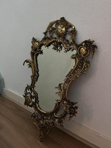 Rococo vintage spiegel brons verguld - 19e eeuws beschikbaar voor biedingen