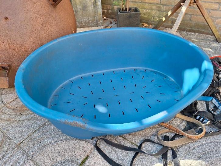 Hondenmand Kunststof - Merk Perla - Blauw, Dieren en Toebehoren, Hondenmanden, Gebruikt, Overige, Ophalen